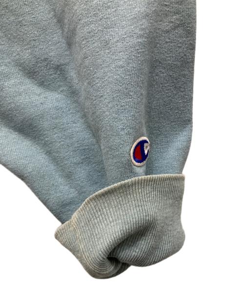 Champion（チャンピオン）Champion (チャンピオン) 90'S エルボーパッチ リバースウィーブスウェット ブルー×パープル サイズ:XLの古着・服飾アイテム