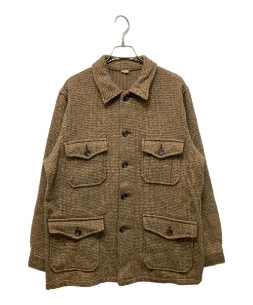 USED（ユーズド）USED (ユーズド) ウールマッキーノジャケット ブラウン サイズ:44の古着・服飾アイテム