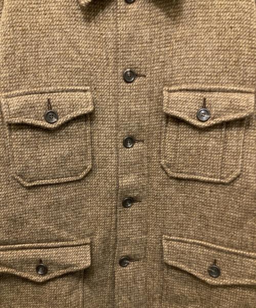 USED（ユーズド）USED (ユーズド) ウールマッキーノジャケット ブラウン サイズ:44の古着・服飾アイテム