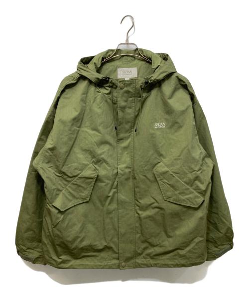 SEDAN ALL-PURPOSE（セダンオールパーパス）SEDAN ALL-PURPOSE (セダンオールパーパス) NYCO Hooded Jacket オリーブ サイズ:SIZE Lの古着・服飾アイテム