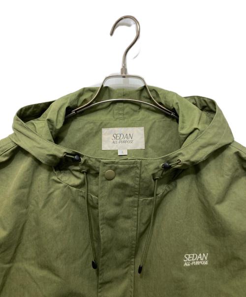 SEDAN ALL-PURPOSE（セダンオールパーパス）SEDAN ALL-PURPOSE (セダンオールパーパス) NYCO Hooded Jacket オリーブ サイズ:SIZE Lの古着・服飾アイテム