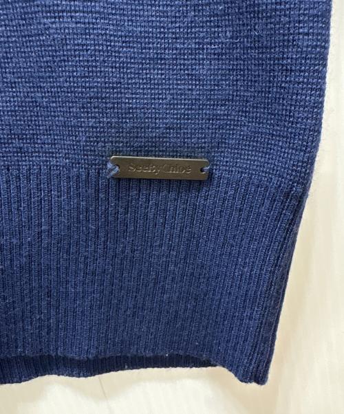 SEE BY CHLOE（シーバイクロエ）SEE BY CHLOE (シーバイクロエ) デザイン襟ニット ブルー サイズ:表記無しの古着・服飾アイテム
