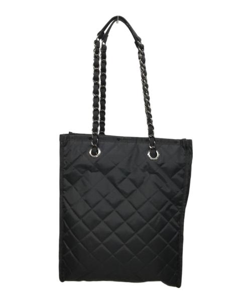 LeSportsac（レスポートサック）LeSportsac (レスポートサック) チェーンキルティングトートバッグ ブラックの古着・服飾アイテム