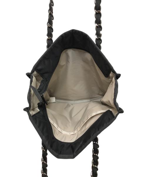 LeSportsac（レスポートサック）LeSportsac (レスポートサック) チェーンキルティングトートバッグ ブラックの古着・服飾アイテム