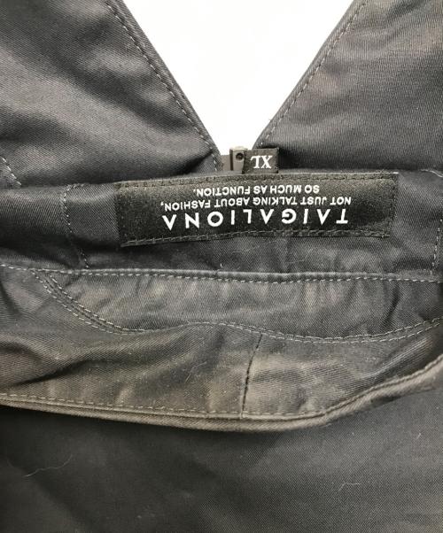 TAIGALIONA（タイガリオナ）TAIGALIONA (タイガリオナ) ハッピ ガウンジャケット ブラック サイズ:SIZE XLの古着・服飾アイテム