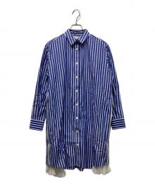 sacai（サカイ）の古着「Cotton Poplin Dress」｜ブルー×ホワイト