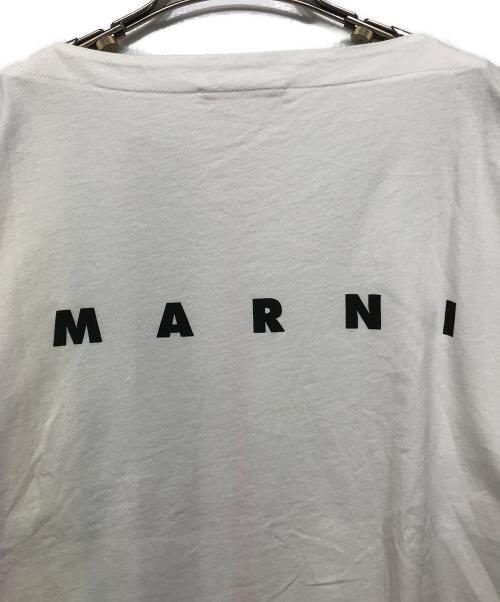 MARNI（マルニ）MARNI (マルニ) バックロゴ ワイドカットソー ホワイト サイズ:40の古着・服飾アイテム