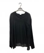 6(ROKU) BEAUTY&YOUTHロク ビューティーアンドユース）の古着「SHEER SAILOR COLLAR BLOUSE」｜ブラック