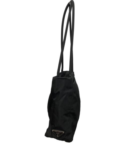 PRADA（プラダ）PRADA (プラダ) ナイロンハンドバッグ ブラックの古着・服飾アイテム