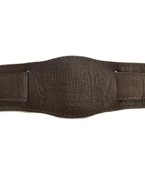 NEIGHBORHOOD（ネイバーフッド）NEIGHBORHOOD (ネイバーフッド) クロコ型押しレザーウォッチバンド ブラウンの古着・服飾アイテム