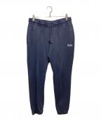 KITHキス）の古着「ロゴ刺繍スウェットパンツ」｜ブルー