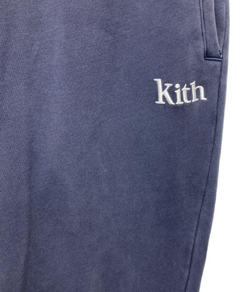 KITH（キス）KITH (キス) ロゴ刺繍スウェットパンツ ブルー サイズ:SIZE Mの古着・服飾アイテム