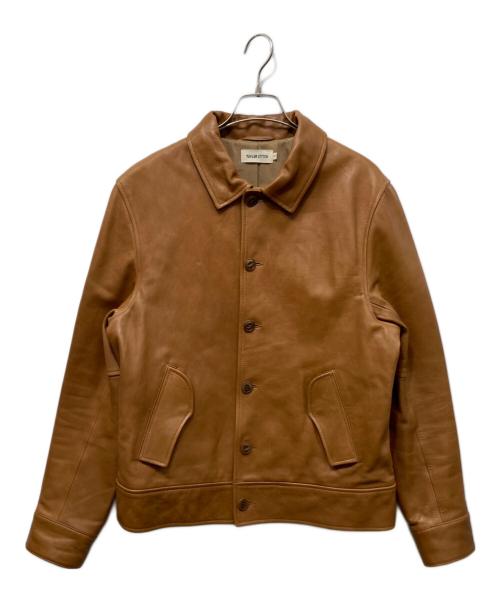 TAYLOR STITCH（テイラースティッチ）TAYLOR STITCH (テイラースティッチ) レザージャケット ブラウン サイズ:40の古着・服飾アイテム