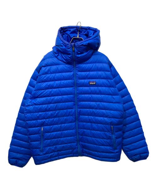 Patagonia（パタゴニア）Patagonia (パタゴニア) ダウンセーターフルジップフーディ ブルー サイズ:XLの古着・服飾アイテム