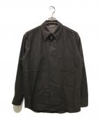 AURALEEオーラリー）の古着「WOOL FULLING FLANNEL SHIRTS」｜ブラウン