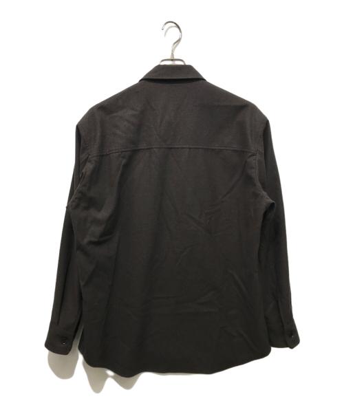 AURALEE（オーラリー）AURALEE (オーラリー) WOOL FULLING FLANNEL SHIRTS ブラウン サイズ:SIZE 4の古着・服飾アイテム