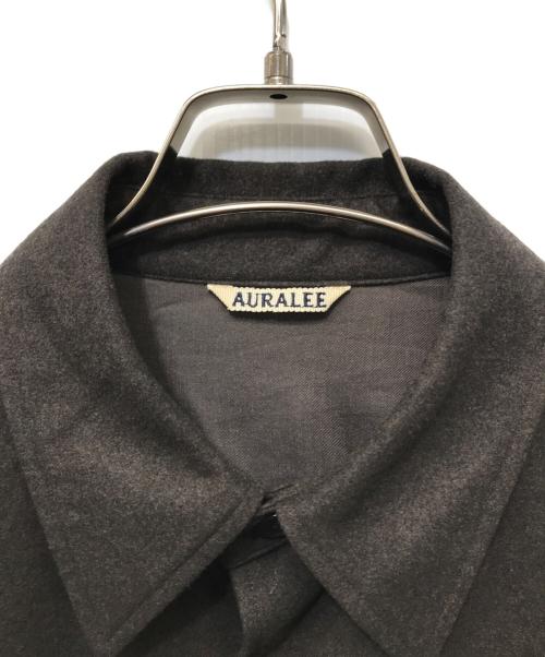 AURALEE（オーラリー）AURALEE (オーラリー) WOOL FULLING FLANNEL SHIRTS ブラウン サイズ:SIZE 4の古着・服飾アイテム