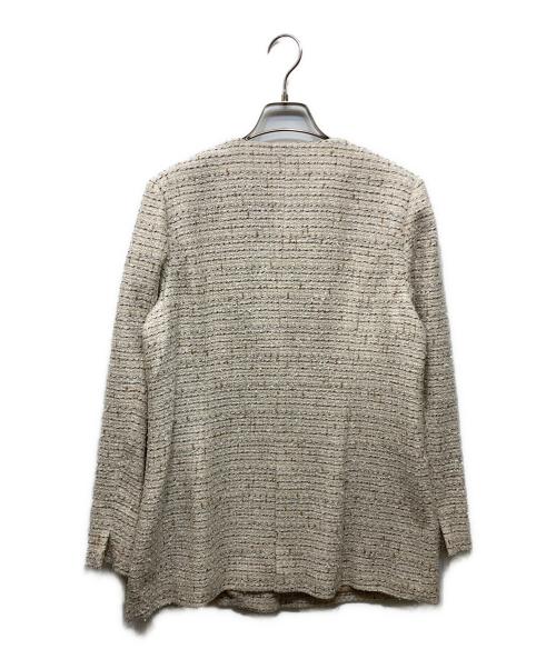ReFLEcT（リフレクト）Reflect (リフレクト) ファンシーツィードジャケット ベージュ サイズ:9 未使用品の古着・服飾アイテム