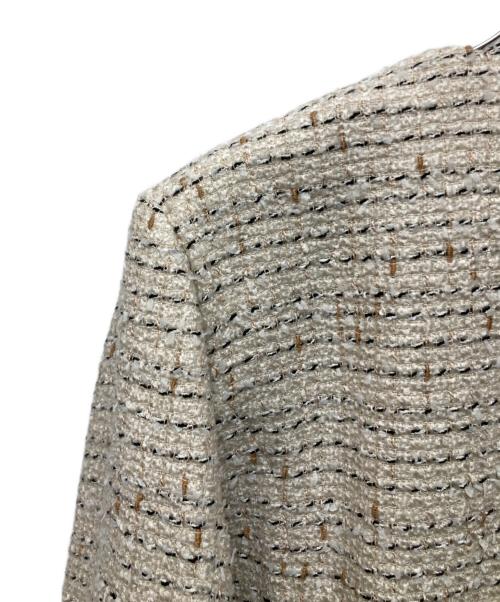 ReFLEcT（リフレクト）Reflect (リフレクト) ファンシーツィードジャケット ベージュ サイズ:9 未使用品の古着・服飾アイテム