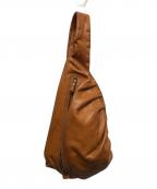 Herzヘルツ）の古着「ドレープワンショルダーバッグ」｜ブラウン