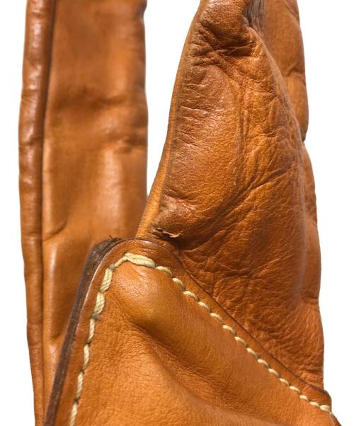 Herz（ヘルツ）Herz (ヘルツ) ドレープワンショルダーバッグ ブラウンの古着・服飾アイテム