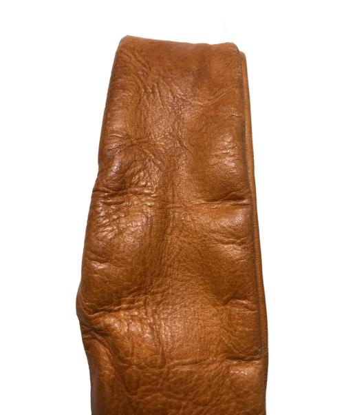 Herz（ヘルツ）Herz (ヘルツ) ドレープワンショルダーバッグ ブラウンの古着・服飾アイテム