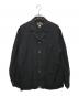ORGUEIL（オルゲイユ）の古着「コットンリネン フレンチワークジャケット」｜ブラック