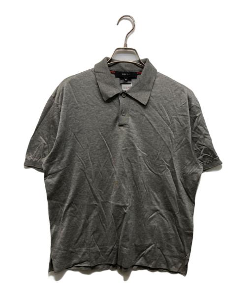 GUCCI（グッチ）GUCCI (グッチ) 半袖ポロシャツ グレー サイズ:Mの古着・服飾アイテム