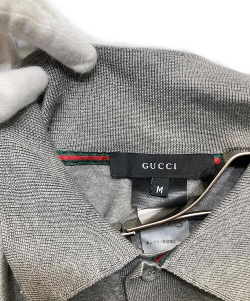 GUCCI（グッチ）GUCCI (グッチ) 半袖ポロシャツ グレー サイズ:Mの古着・服飾アイテム