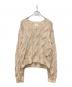 UNITED ARROWS（ユナイテッドアローズ）の古着「メランジニット」｜ピンクベージュ