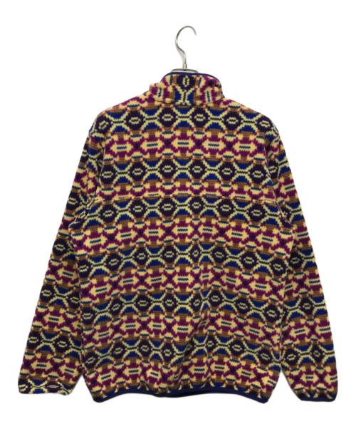 Patagonia（パタゴニア）Patagonia (パタゴニア) ウィメンズ・ライトウェイト・シンチラ・スナップT・プルオーバー ベージュ×パープル サイズ:Mの古着・服飾アイテム