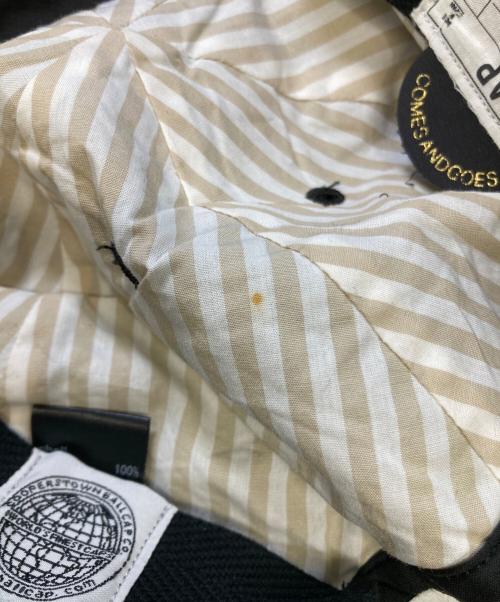 COMES AND GOES（カムズアンドゴーズ）COMES AND GOES (カムズアンドゴーズ) ウールキャップ ブラックの古着・服飾アイテム