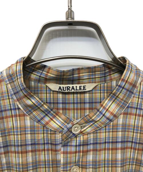 AURALEE（オーラリー）AURALEE (オーラリー) WOOL CHECK ONE PIECE ベージュ×グレー サイズ:1の古着・服飾アイテム