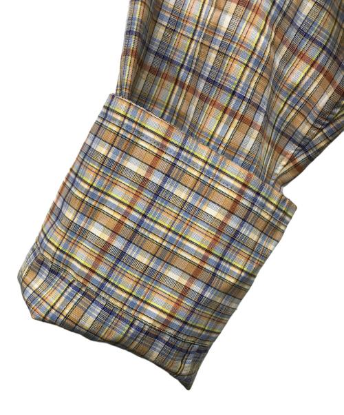 AURALEE（オーラリー）AURALEE (オーラリー) WOOL CHECK ONE PIECE ベージュ×グレー サイズ:1の古着・服飾アイテム