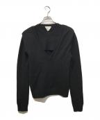 ）の古着「カットアウトウールセーター」｜ブラック