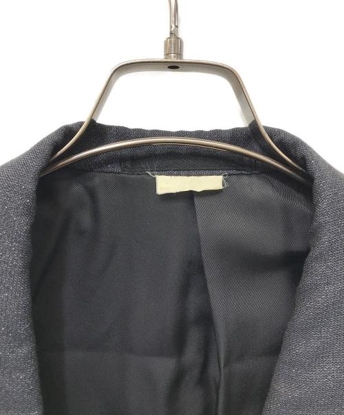 COMME des GARCONS HOMME PLUS（コムデギャルソンオムプリュス）COMME des GARCONS HOMME PLUS (コムデギャルソンオムプリュス) ショールカラーチェスターフィールドラメコート ネイビー サイズ:SIZE Mの古着・服飾アイテム