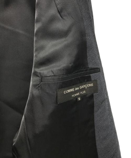 COMME des GARCONS HOMME PLUS（コムデギャルソンオムプリュス）COMME des GARCONS HOMME PLUS (コムデギャルソンオムプリュス) ショールカラーチェスターフィールドラメコート ネイビー サイズ:SIZE Mの古着・服飾アイテム