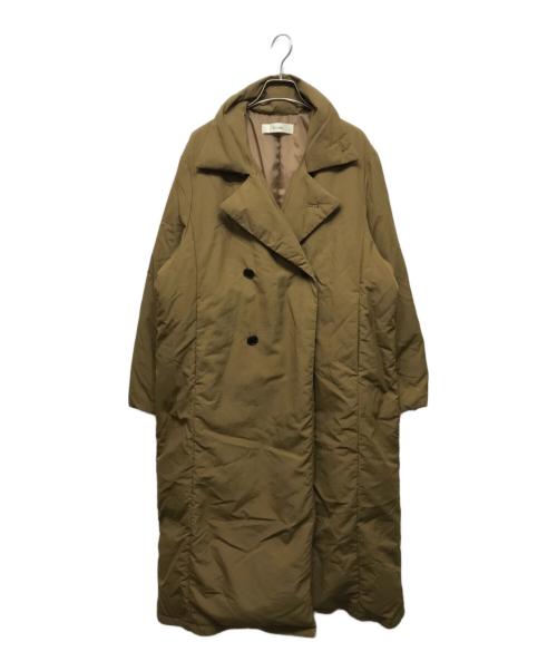 anuke（アンヌーク）anuke (アンヌーク) Standcollar Down Coat ブラウン サイズ:36の古着・服飾アイテム