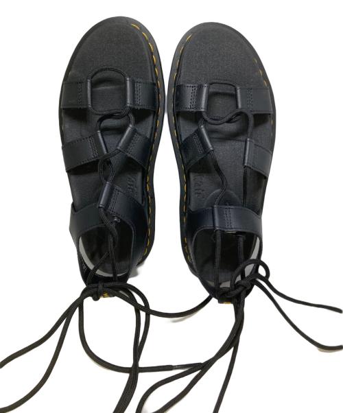 Dr.Martens（ドクターマーチン）Dr.Martens (ドクターマーチン) レースアップサンダル ブラック サイズ:24cmの古着・服飾アイテム