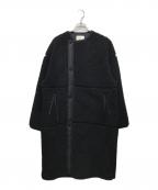 HYKEハイク）の古着「フェイクシアリングコート」｜ブラック