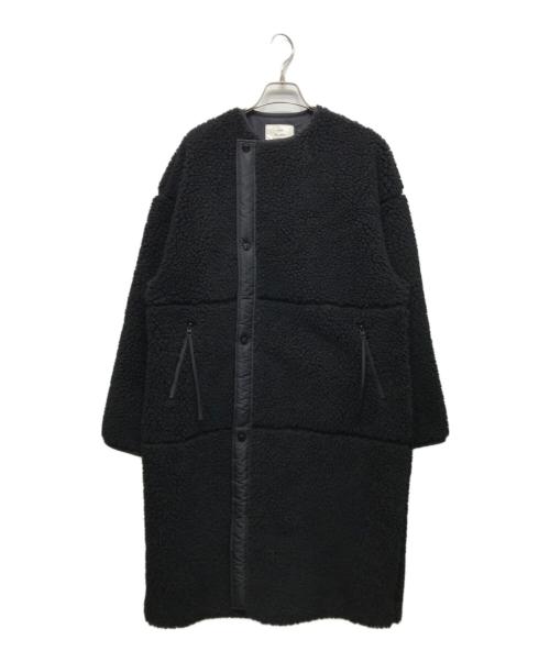 HYKE（ハイク）HYKE (ハイク) フェイクシアリングコート ブラック サイズ:Mの古着・服飾アイテム