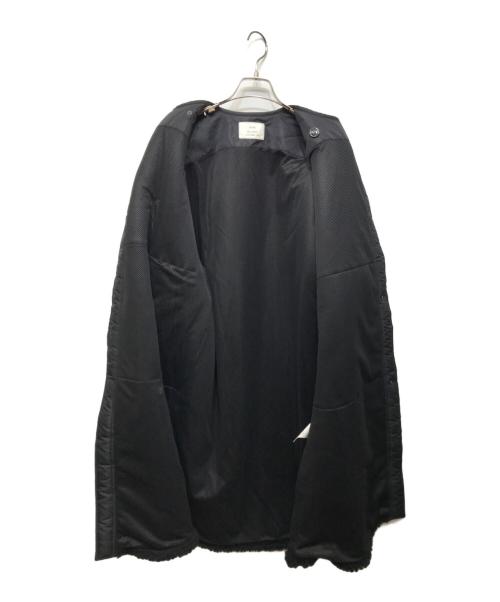 HYKE（ハイク）HYKE (ハイク) フェイクシアリングコート ブラック サイズ:Mの古着・服飾アイテム