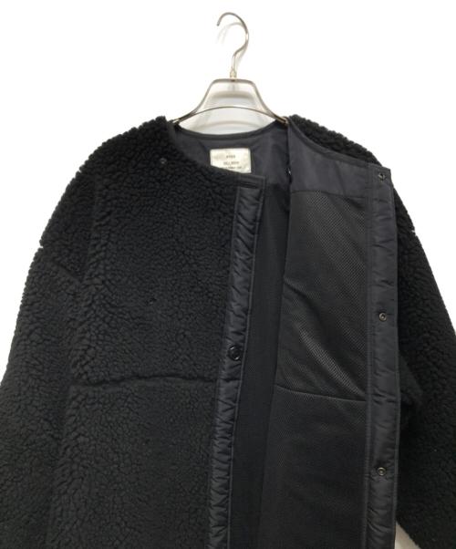 HYKE（ハイク）HYKE (ハイク) フェイクシアリングコート ブラック サイズ:Mの古着・服飾アイテム