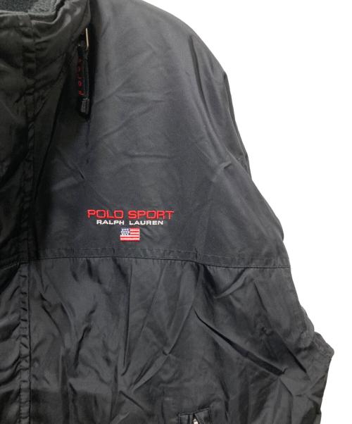 POLO SPORT（ポロスポーツ）POLO SPORT (ポロスポーツ) ナイロン ジップアップジャケット　90's ブラック サイズ:Mの古着・服飾アイテム