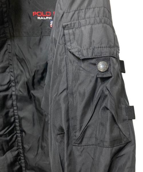 POLO SPORT（ポロスポーツ）POLO SPORT (ポロスポーツ) ナイロン ジップアップジャケット　90's ブラック サイズ:Mの古着・服飾アイテム