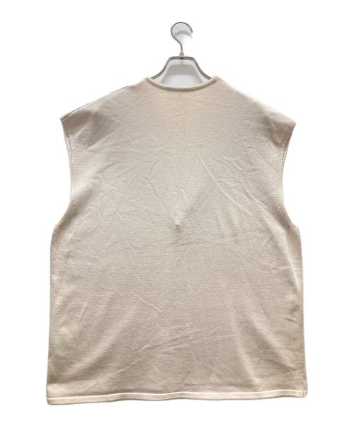 08sircus（ゼロエイトサーカス）08sircus (ゼロエイトサーカス) コットンニットベスト ホワイト サイズ:5の古着・服飾アイテム