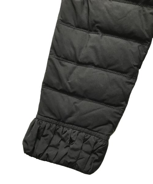 ARMANI COLLEZIONI（アルマーニ コレツィオーニ）ARMANI COLLEZIONI (アルマーニ コレツィオーニ) ベロア切替ショールカラーダウンコート ブラック サイズ:42の古着・服飾アイテム