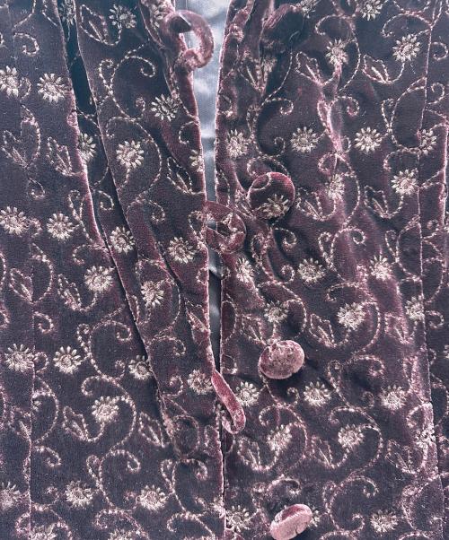 LAURA ASHLEY（ローラ アシュレイ）LAURA ASHLEY (ローラ アシュレイ) レーヨンシルクセットアップスーツ パープル サイズ:9の古着・服飾アイテム