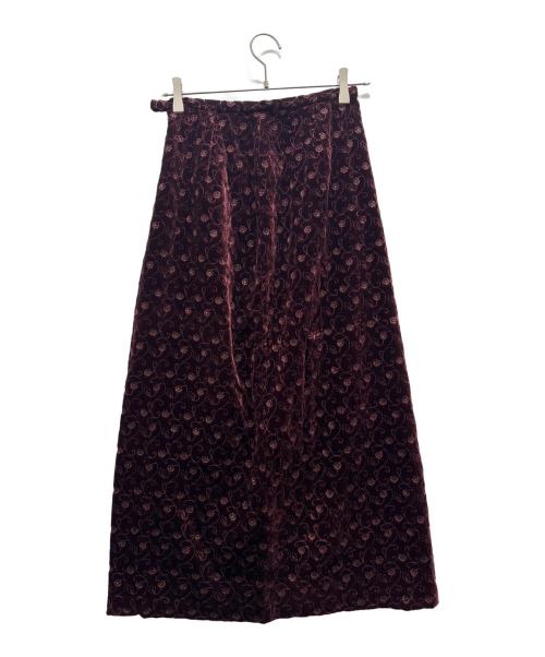 LAURA ASHLEY（ローラ アシュレイ）LAURA ASHLEY (ローラ アシュレイ) レーヨンシルクセットアップスーツ パープル サイズ:9の古着・服飾アイテム