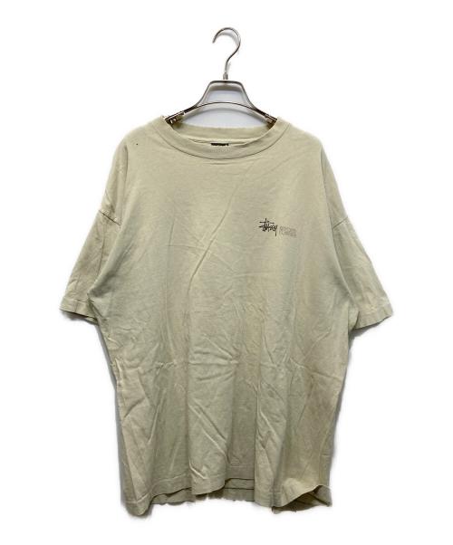 stussy（ステューシー）stussy (ステューシー) 90s オールドグラフィックTシャツ イエロー サイズ:XLの古着・服飾アイテム